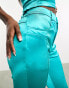 Amy Lynn Elvis disco stretch trousers in aqua co-ord