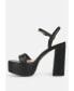 Фото #2 товара Cruella white block heel platform sandals