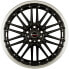 Borbet CW2 black rim polished 7x17 ET35 - LK5/100 ML64