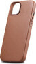 iCarer iCarer Case Leather pokrowiec etui z naturalnej skóry do iPhone 14 brązowy (WMI14220705-BN) (kompatybilne z MagSafe)