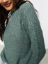 Only round neck jumper in green M - фото #7