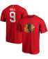 Фото #1 товара Men's Bobby Hull Red Chicago Blackhawks Authentic Stack Retired Player Name and Number T-shirt