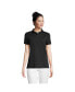 ფოტო #1 პროდუქტის Women's Tall Mesh Cotton Short Sleeve Polo Shirt