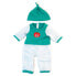 Фото #1 товара Одежда для кукол Miniland Зеленая Пижама в полоску 38 см