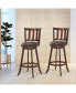 Фото #2 товара Set of 2 29.5'' Swivel Bar stool Leather Padded Dining Pub