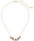 ფოტო #2 პროდუქტის Gold-Tone Rainbow Joy Charm Necklace, 16" + 3" extender