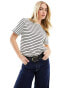 & Other Stories short sleeve t-shirt in black and white stripes