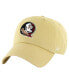 Фото #1 товара Men's Gold Distressed Florida State Seminoles Vintage-Like Clean Up Adjustable Hat