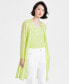 ფოტო #1 პროდუქტის Women's Sequinned Long Side-Slit Cardigan