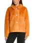 Adrienne Landau Fuzzy Jacket Women's Orange L