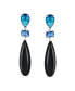 Фото #11 товара Серьги Bling Jewelry с длинными каплями с подвесками из черного оникса, синего турмалина, содалита, розового кварца