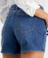 Фото #5 товара Women's Greenwich Buttoned-Pocket Denim Sailor Shorts