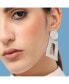 Фото #2 товара Women's Ribbed Drop Earrings