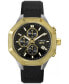 ფოტო #1 პროდუქტის UFC Men's King Analog Black Silicone Watch, 45mm