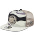 Men's White Pittsburgh Pirates Chrome Camo A-Frame 9FIFTY Trucker Snapback Hat