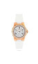 Women's Rose Gold Wrist Watch with Crystal Bezel and Silicone Rubber Band