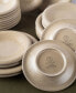 Фото #3 товара Porto by Aro Stoneware Full Dinnerware Set, 24 Pcs, Service for 8