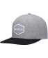 Бейсболка для мужчин RVCA серого и черного цвета "Commonwealth Snapback" Heather Gray, Black - фото #1