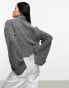 Фото #6 товара Pimkie soft ribbed roll neck jumper in charcoal grey