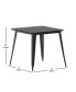 Фото #6 товара Dryden Indoor/Outdoor Dining Table, 31.5" Square All Weather Poly Resin Top With Steel Base