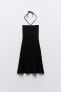 Фото #18 товара Платье из ажурного трикотажа с узлом ZARA