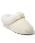 Women's Hannah Festive Knit Clog Slippers Бежевый, L - фото #1