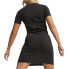Puma Essentials Blossom Short Sleeve T-Shirt Dress Womens Black Casual 67967401