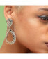 ფოტო #3 პროდუქტის Women's Dented Drop Earrings