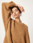 Фото #2 товара ASOS EDITION knit oversized crew neck jumper in camel