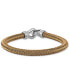 ფოტო #1 პროდუქტის Woven Bracelet in Matte Ion-Plated Stainless Steel, Created for Macy's