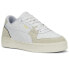 Фото #2 товара Puma Ca Pro Lux Snake Lace Up Mens Off White, White Sneakers Casual Shoes 39012