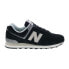 Фото #1 товара New Balance 574 U574LL2 Mens Black Suede Lace Up Lifestyle Sneakers Shoes