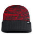 ფოტო #2 პროდუქტის Men's Black/Scarlet Ohio State Buckeyes Primetime Terra Cuffed Knit Hat