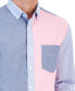 Фото #3 товара Men's Multicolor Block Oxford Shirt, Created for Macy's