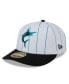 ფოტო #1 პროდუქტის Men's White Miami Marlins 2024 Batting Practice Low Profile 59FIFTY Fitted Hat