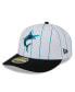 ფოტო #1 პროდუქტის Men's White Miami Marlins 2024 Batting Practice Low Profile 59FIFTY Fitted Hat