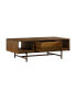 Superb Rustic Oak Coffee Table with Drawer