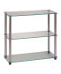 Designs2Go Classic Glass 3 Shelf Bookcase