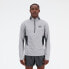 Фото #2 товара New Balance Men's Impact Run AT 1/2 Zip Grey Size S