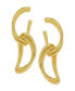 14K Gold Plated Dangle Swirl Earring