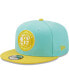 Фото #2 товара Men's Turquoise, Yellow Brooklyn Nets Color Pack 9Fifty Snapback Hat