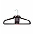 Фото #2 товара Вешалки для одежды 5Five Чёрный Фетр 8 штук (45,5 x 23 см)