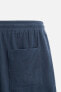 Viscose - linen bermuda shorts