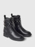 Фото #2 товара Kids Studded Vegan Leather Moto Boots