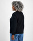 ფოტო #2 პროდუქტის Plus Size Cotton Solid Ruffle-Collar Popover Top, Created for Style & Co