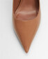 ფოტო #5 პროდუქტის Women's Leather-Effect Heeled Shoes