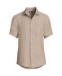 ფოტო #2 პროდუქტის Men's Traditional Fit Short Sleeve Linen Shirt