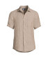 Men's Traditional Fit Short Sleeve Linen Shirt