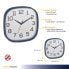Фото #2 товара TFA Dostmann Analogue wall clock, Wall, Quartz clock, Square, Blue, White, Plastic, Glass