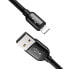 Фото #2 товара Wytrzymały przewód kabel 3w1 USB microUSB Iphone Lightning USB-C 3.5A 1.2M czarny